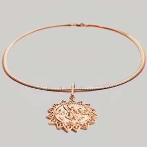 Omega and Heart Centenario 18k Goldfilled Chain